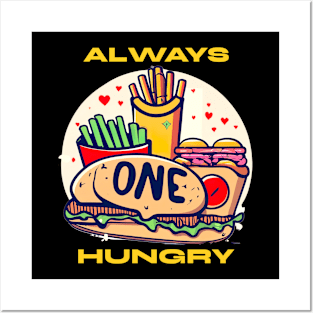 Fast food : always hungry Posters and Art